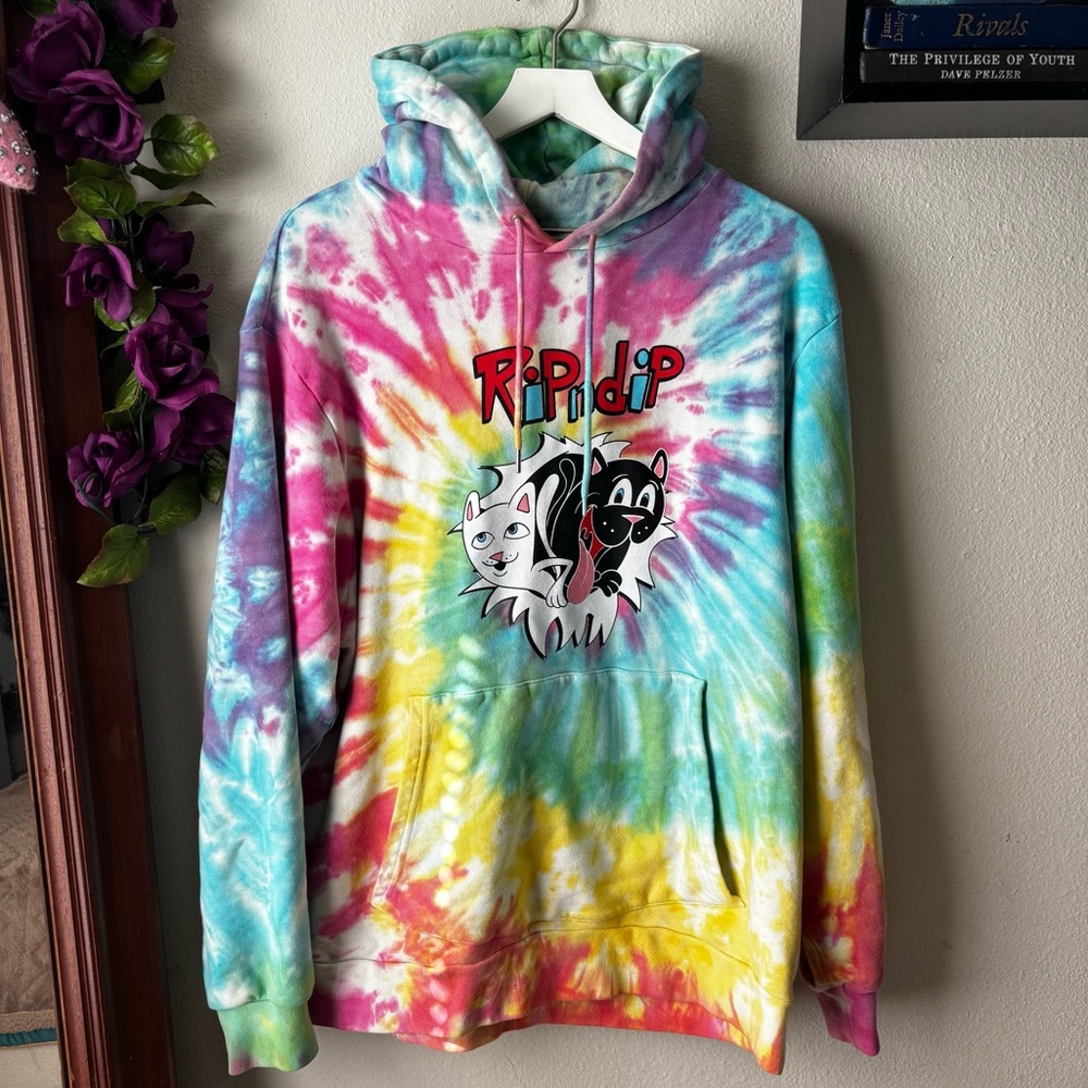 RIPNDIP Tie-Dye Hoodie Unisex Size Large